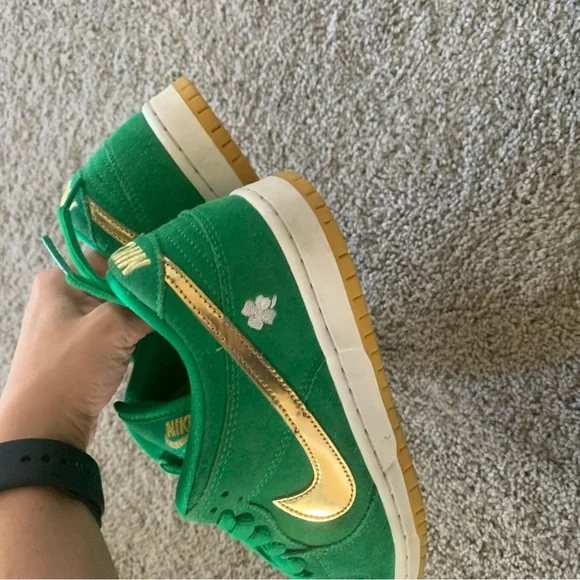 Nike SB Dunk Low Pro ST. Patricks Day 2022 Sneakers Men’s 6.5 - Picture 3 of 9